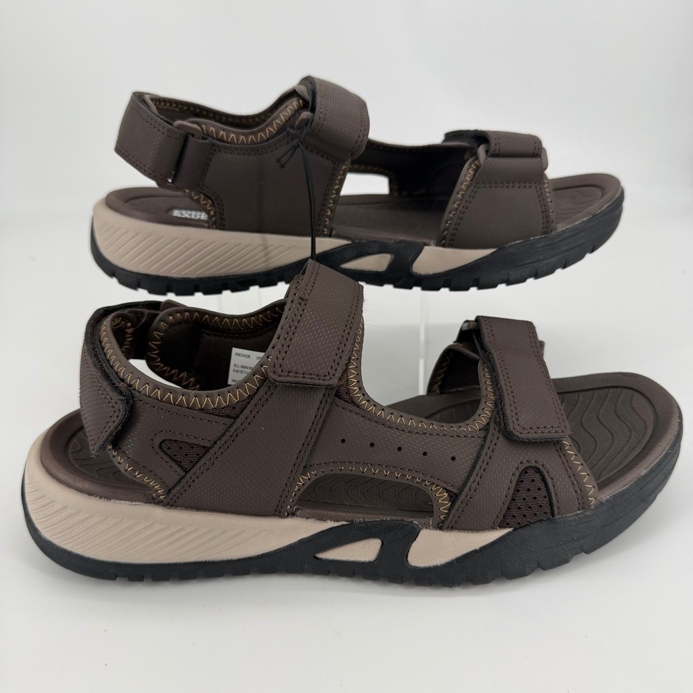 Eddie Bauer Anchor Mens Brown Sport Sandals Hiking Trail Shoes Size 11 M NEW